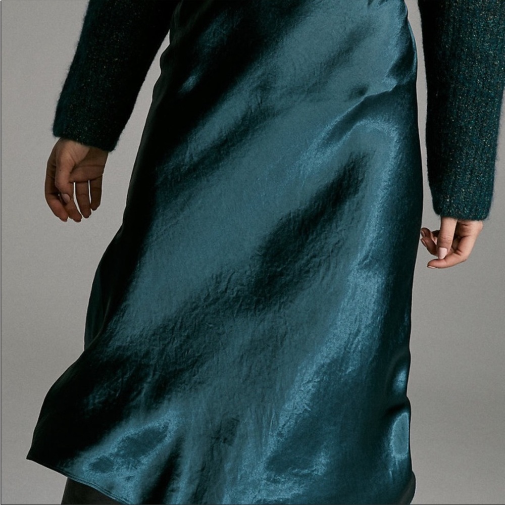 Aritzia Babaton Midi Satin Slip Skirt